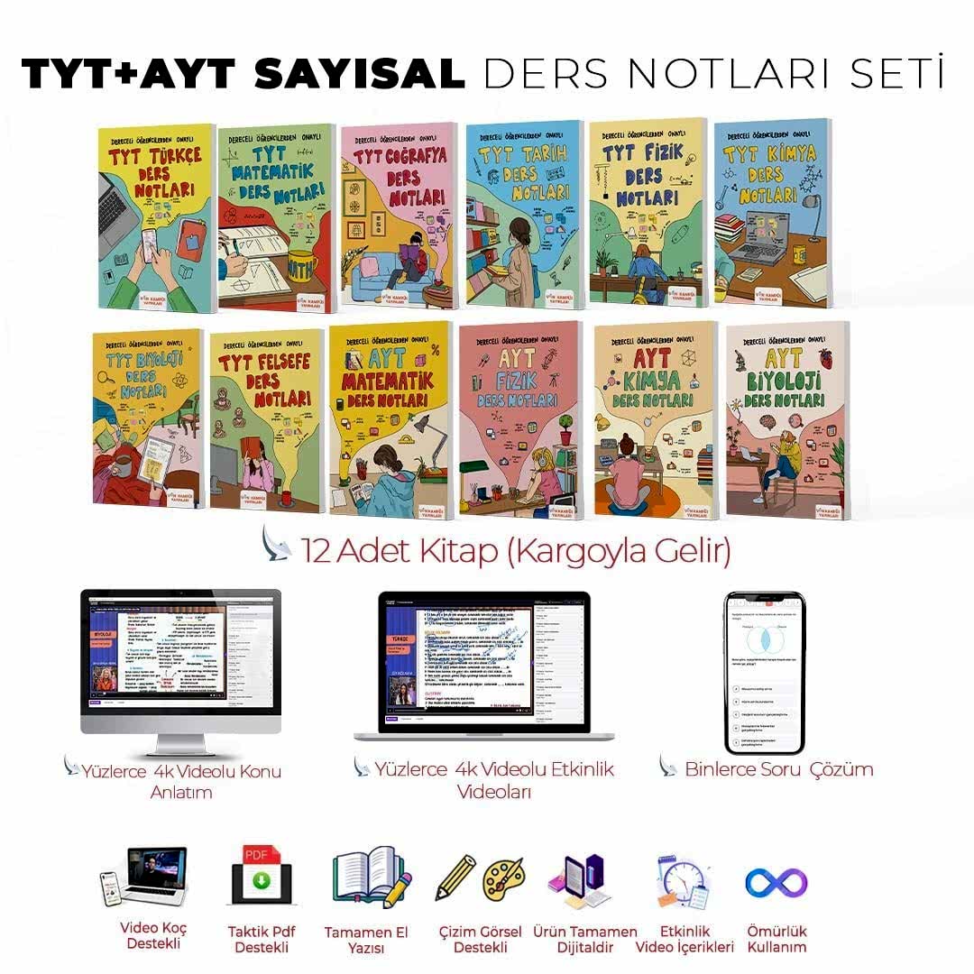 TYT + AYT Sayısal Baskılı Set(Premium) + Dijital Set